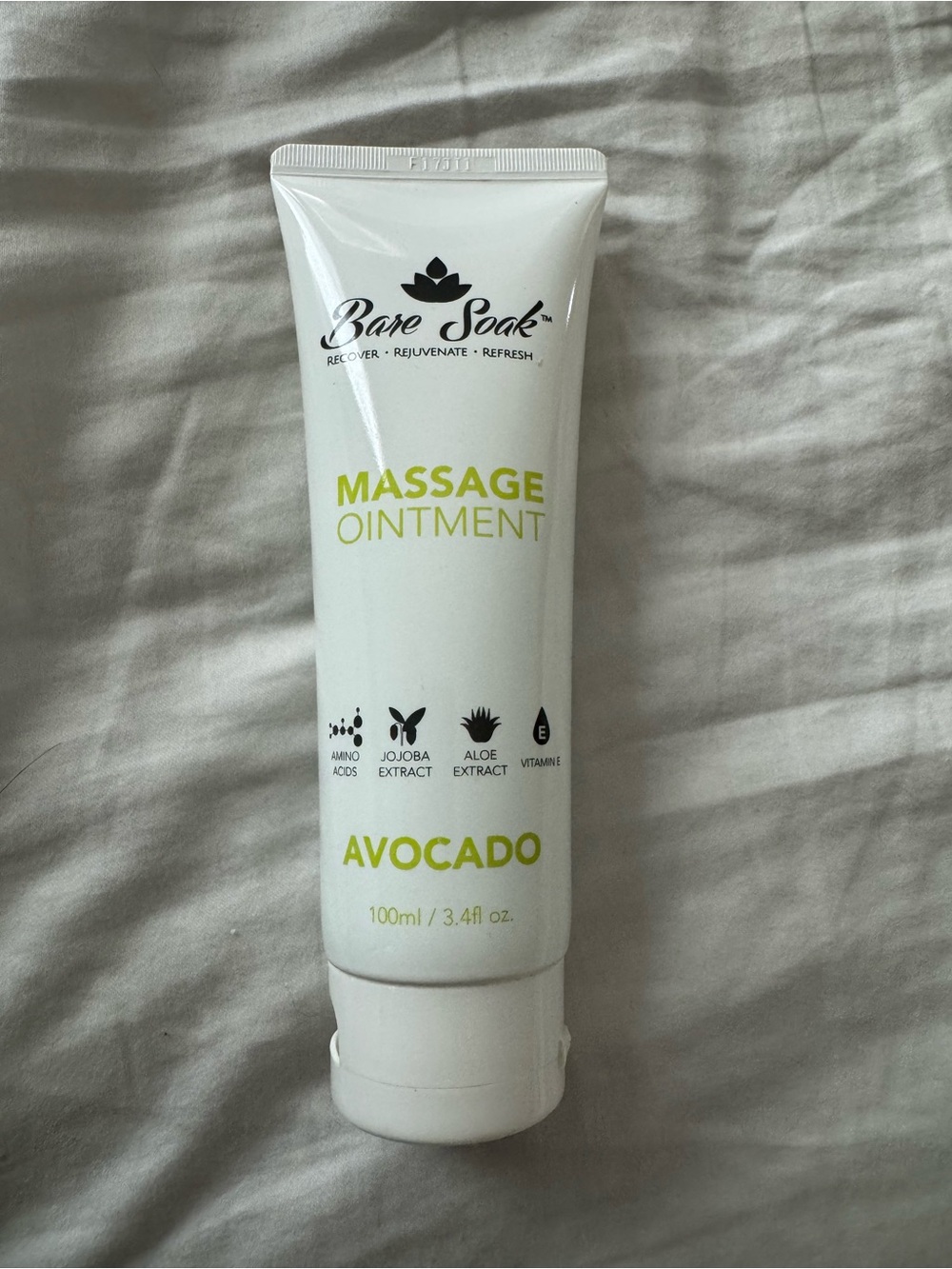 Bare Soak Avocado Massage Ointment - White & Lime